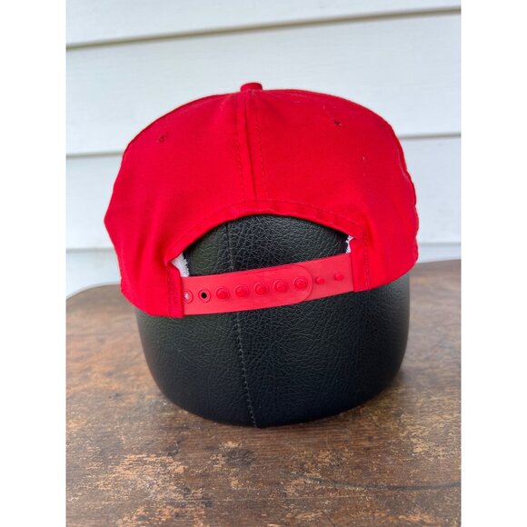 Vintage Gwaltney Big 8s Racing Red Snapback Hat X3 - Picture 2 of 4
